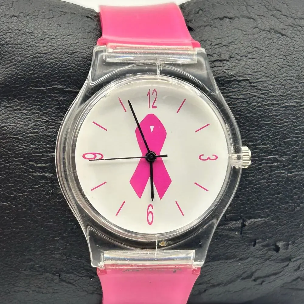 SWEDA Medical Breast Cancer Awareness Pink Watch Working New Battery